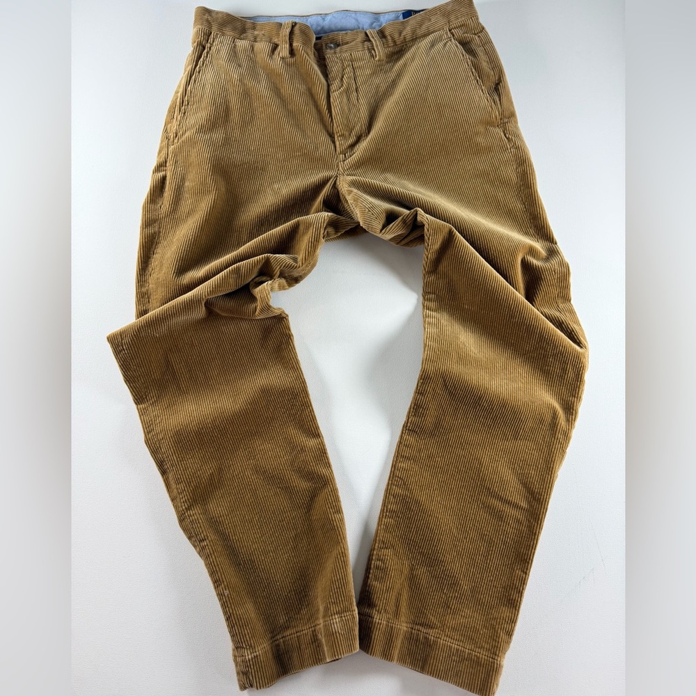 Polo Ralph Lauren Bedford Straight Fit Stretch Corduroy Pant Golden Brown 32x30 - Picture 7 of 16